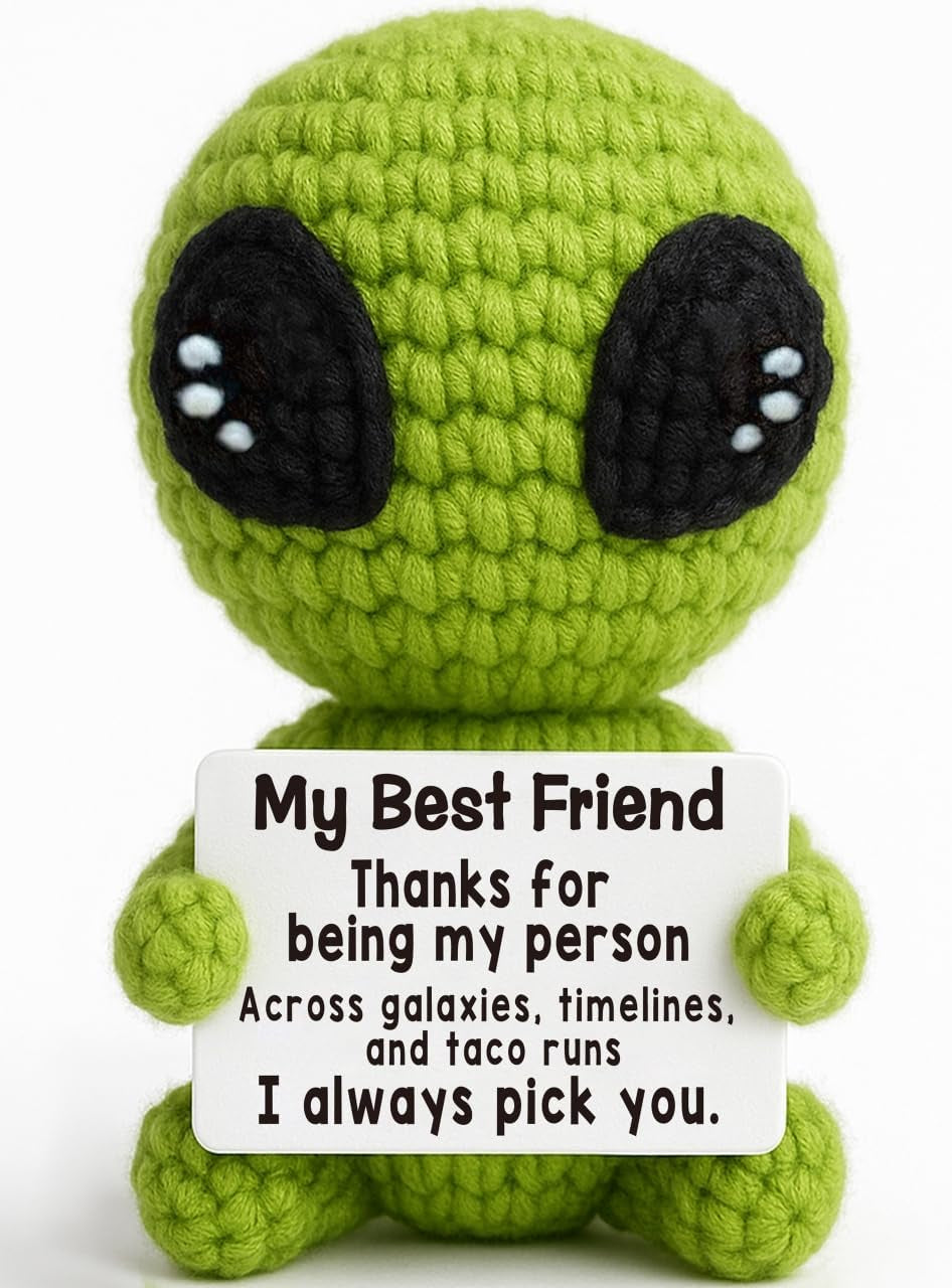 Unique Crochet Alien Gift