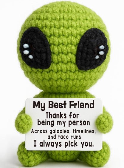 Unique Crochet Alien Gift